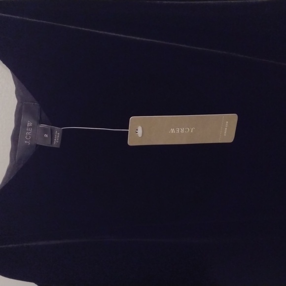 NEW NWT J. Crew Black Silk Velvet Peplum Cami Size 2 - Picture 2 of 16